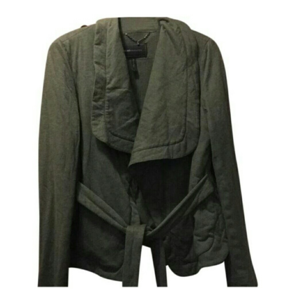 BCBGMAXAZRIA quilted knit sweater jacket